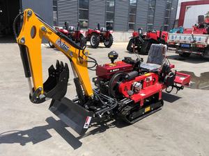 Mesin traktor perayap putar disel 25HP, traktor perayap Mini dengan Diesel panjang, traktor perayap dengan bom ekskavator