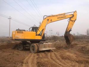 EXCAVATRICE d'origine Corée Hyundai 210w Excavatrice sur pneus 21Ton R210w-9 R210w-7 Excavatrices d'occasion - Product Image 2
