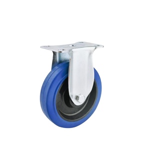 Doppelkugellager-Lenk rolle Industrielle mittelschwere TPR-Rolle Flache freie PP-Kern-Metall rollen räder - Product Image 5