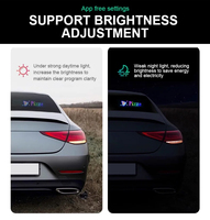 Kontrol dapat diprogram App papan tanda mobil Led papan pesan geser Usb lampu Panel matriks Led tampilan Digital iklan kustom