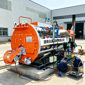<span class=keywords><strong>Caldera</strong></span> de Vapor Industrial Horizontal de Tubos de Fuego a <span class=keywords><strong>Gas</strong></span> Zhongxin de 2 Toneladas y 10 Toneladas/h, con Acero Especial, 1 Año de Garantía, Precio Económico - Product Image 3