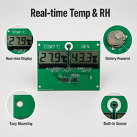 Module d'affichage de température et d'humidité DJ, double écran LCD, capteur numérique thermo-hygromètre, alimentation par batterie 3V, panneau intégré OEM