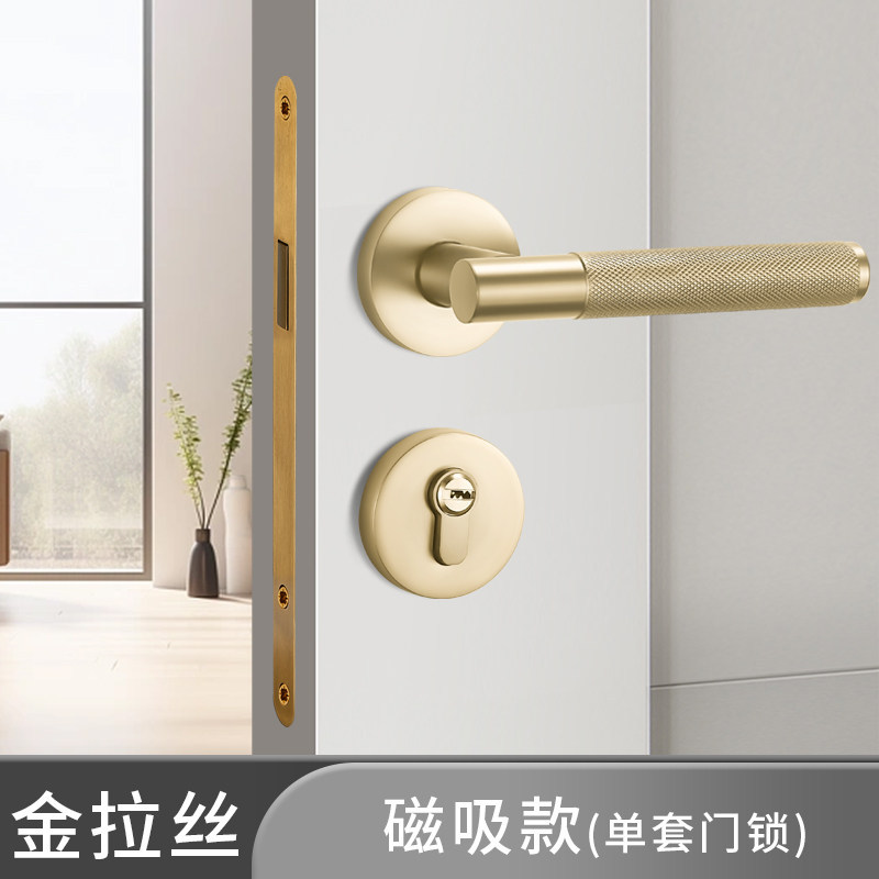 Serrure de porte magnétique améliorée en or