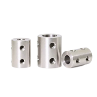Accouplement rigide en acier inoxydable, coupleur en ligne, diamètre intérieur de 3 mm à 8 mm pour CNC et machines