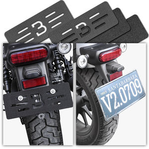 Portador <span class=keywords><strong>de</strong></span> placa <span class=keywords><strong>de</strong></span> matrícula <span class=keywords><strong>de</strong></span> motocicleta al por mayor sin marco trasero con cinta adhesiva fuerte para una colocación segura - Product Image 5