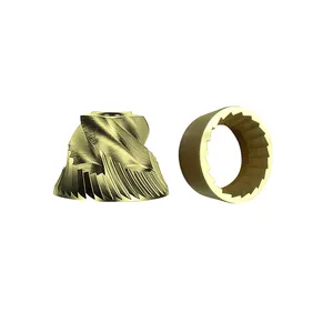 CNC Bean Grinder Accessories 420 Stainless Steel Titanium Plated Grinding Core CNC coffee machine parts
