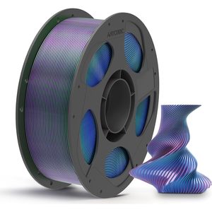 Anycubic Silk Tri Color <b>Pla</b> <b>Filament</b> 1.75mm Dimensional Accuracy For 3D Printing - Product Image 1