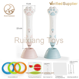 Fornitura di fabbrica penna stampa 3D a bassa temperatura giocattolo per bambini divertenti educativi set di zampa di gatto in plastica - Product Image 5
