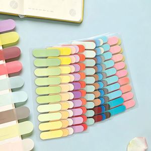 Marcadores de Página Transparentes Autoadhesivos con Esquinas Redondeadas Multicolores, Útiles Escolares para la Organización de Cuadernos de Estudio - Product Image 4