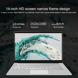 แล็ปท็อป Original <span class=keywords><strong>Jumper</strong></span> <span class=keywords><strong>EZbook</strong></span> S5 แรม 6GB ความจุ 128GB ระบบปฏิบัติการ Windows 10 คอมพิวเตอร์ราคาถูกที่สุด ขนาด 14.0 นิ้ว แบตเตอรี่ 4600mAh - Product Image 2