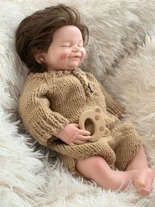 Poupée réaliste pour nouveau-né, 20 pouces, bébé fille endormi, réaliste, avec couche - Product Image 6