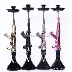 Fabbrica diretta diamante narghilè Ak 47 Premium Hookah pipe Ak47 pistola Shisha Mob narghilè