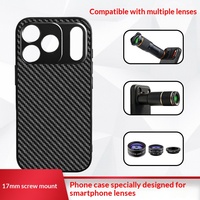 Étui pour objectif de téléphone portable, design animal, en caoutchouc souple, interface filetée de 17mm, compatible avec les smartphones OPPO