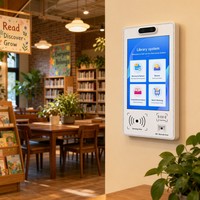 Kiosco de Biblioteca de Autoservicio con RFID de 21.5 Pulgadas para Peticionar, Devolver y Renovar Libros