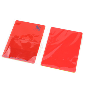 Tarjeta <span class=keywords><strong>de</strong></span> Árbitro <span class=keywords><strong>de</strong></span> Fútbol <span class=keywords><strong>de</strong></span> PVC Ecológica con Logotipo Personalizado <span class=keywords><strong>de</strong></span> Alta Calidad al por Mayor <span class=keywords><strong>de</strong></span> Fábrica, Tarjeta Roja y Amarilla para Fútbol - Product Image 4