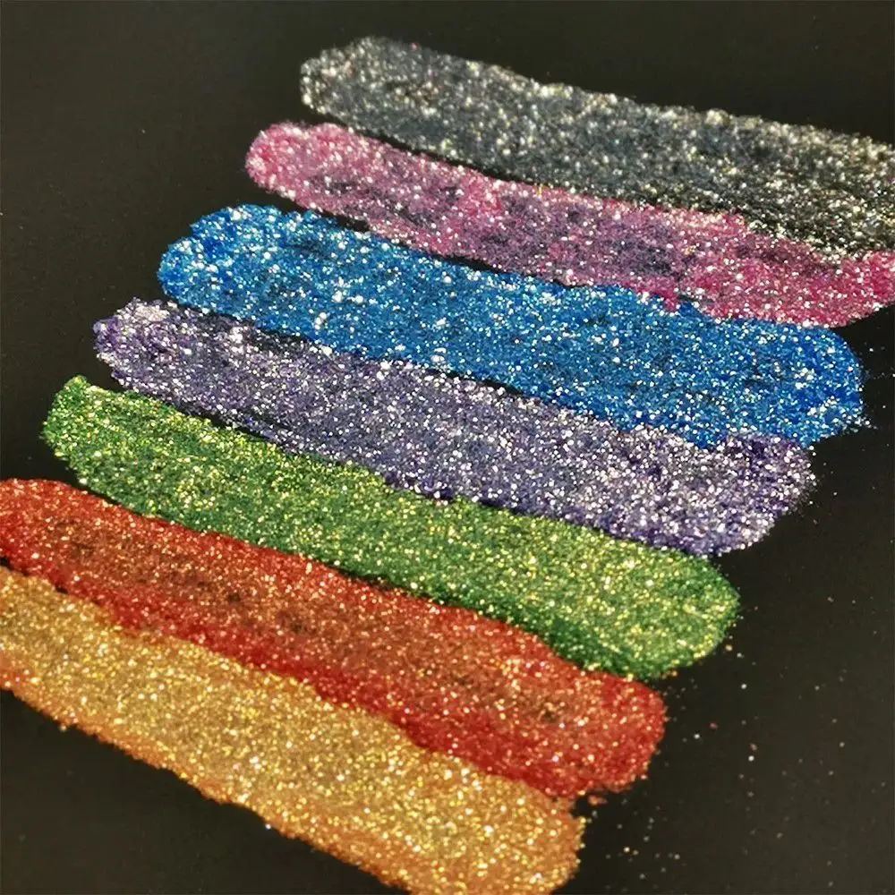 Commercio all'ingrosso Glitter ombretto in polvere Shimmer luccicante diamante pigmento ombretto trucco cosmetico stampa Logo