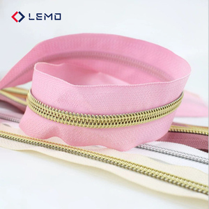 Electroplated Nylon Zipper Slider Zip <strong>Garment</strong> <strong>Processing</strong> <strong>Accessories</strong> Sewing Supplies for Luxury Dress <strong>Garment</strong> Tags Wholesale - Product Image 2