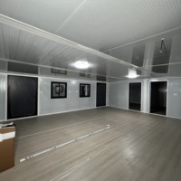 Maison de conteneur préfabriquée minimaliste pour hôtels Villas en plein air Immeubles de bureaux Chambres à coucher Appartements Magasins d'acier