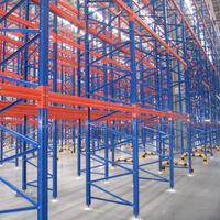 Sistema de Estanterías de Almacén de Alta Resistencia en Acero 5D, Estantería Selectiva para Paletas, Resistente, Modular, Ajustable, Almacenamiento Industrial