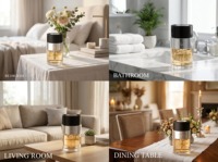 Diffuseur de parfum liquide pour voiture en verre, sans alcool, sans flamme, désodorisant, extrait de plantes naturelles, parfum longue durée, pour automobile