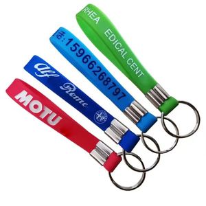 พวงกุญแจซิลิโคนราคาถูก พิมพ์ลายเว้าแบบกำหนดเองได้ พร้อมโลโก้ส่วนตัว - Product Image 3
