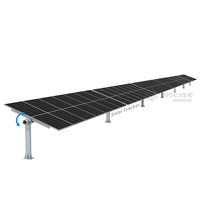 Seguidor de Panel Solar Fotovoltaico |   Sistema de Seguimiento Solar de Eje Único para Montaje en Suelo, hasta 90 Módulos, Rango de Seguimiento de 60