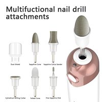 Kit d'outils de pédicure manucure professionnelle 45000 tr/min perceuse à ongles électrique sans fil Rechargeable polonais métal Gel matériel