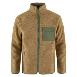 Warmes Outdoor Polar Fleece Mehrfarbig Hochwertiges, einfaches Design Kontrast farbe Spleißen Design Polar Fleece Jacke