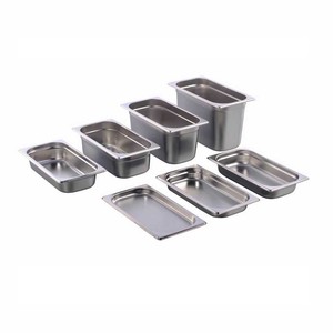 ถาดสแตนเลสขนาดมาตรฐานยุโรป GN สำหรับอุ่นอาหารในครัวร้านอาหาร - Product Image 1