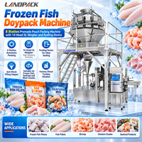 Machine d'emballage automatique pour aliments secs (fertilisants, fruits, crevettes, aliments pour animaux de compagnie, chiens, chats, cornichons, cubes de poisson) en sachets et doypacks