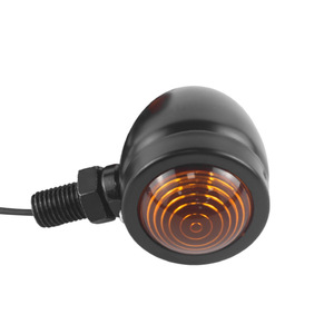 <span class=keywords><strong>Clignotant</strong></span> avant de moto à LED ambre 10 mm avec lentille transparente, lumière de position latérale clignotante pour <span class=keywords><strong>Chopper</strong></span> Cruiser Custom Jaune - Product Image 1