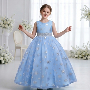 Robes d'anniversaire pour filles de style coréen à motif flocon de neige, <span class=keywords><strong>robe</strong></span> de mariée pour <span class=keywords><strong>fille</strong></span> violette, <span class=keywords><strong>robe</strong></span> d'anniversaire élégante pour <span class=keywords><strong>12</strong></span> <span class=keywords><strong>ans</strong></span> - Product Image 6