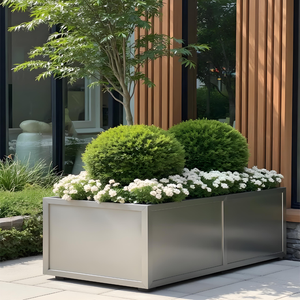 Cajas de plantación resistentes a la intemperie galvanizadas de acero inoxidable personalizables por el fabricante original <span class=keywords><strong>para</strong></span> aplicaciones de balcón - Product Image 4