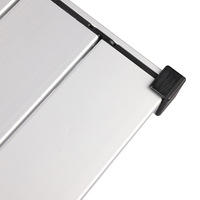 Table de pique-nique compacte en aluminium pliable pour l'extérieur, étanche et réglable