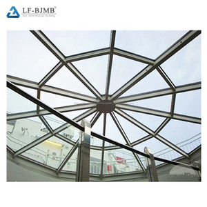 Económica, estructura de acero templado de cúpula de <span class=keywords><strong>vidrio</strong></span> techo para edificios - Product Image 4