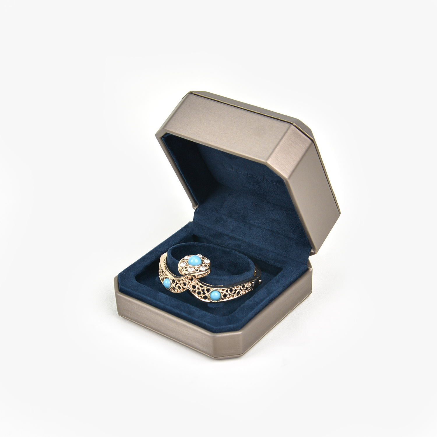 Bague C or boîte bracelet sans lumière