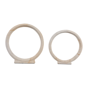 Anello scultoreo in pietra Palimanan, ornamento per la casa, l'ufficio, il bagno, decorazione per mensole e tavolini da caffè - Product Image 3