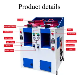 Shoemaking Machinery Press Air Pressure Automatic Double Station Cover Type Sole Pressing Attaching Machine