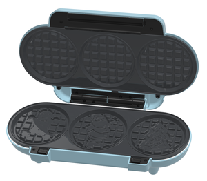 Newle 2025 3 en 1 Trois Motif De Noël Plaque Gingerbread Gaufre Grill Machine Xmas Santa <span class=keywords><strong>Claus</strong></span> 3 Tranche Mini Gaufrier - Product Image 3