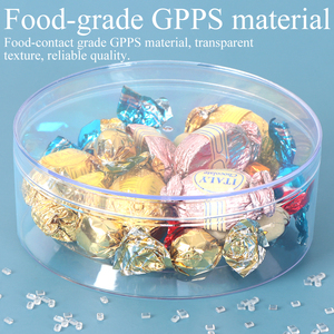 SUNSHING Transparent Round Acrylic Box Empty PS Snacks Sweets Cookie Containers <strong>Chocolate</strong> Jewellery <strong>Rose</strong> Display Case - Product Image 3