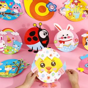 Plaque en papier créative pour enfants, kit de bricolage, pâte, jouet, activités manuelles, peinture, école <span class=keywords><strong>maternelle</strong></span>, pièces - Product Image 2