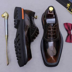 Zapatos de Hombre de Lujo de Diseñador, Novedad 2025, Superventas, Estilo Británico Niuli, Casuales de Negocios, con Suela Gruesa, Formales, Transpirables y Ligeros - Product Image 5