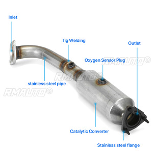 Convertidor Catalítico de Acero Inoxidable para Honda CRV CR-V 2.4L 2002 2003 2004 2005 2006 2007 2008 2009 - Product Image 3