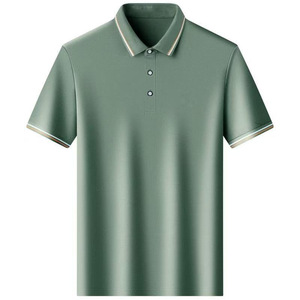 Polo de manga corta para hombre y mujer, color gris claro, algodón, color sólido, ropa de trabajo, uniformes de uso diario - Product Image 2