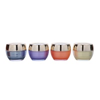 Cosmétique personnalisé 30ml 50ml Plastique Pp abs ms Pot vide avec couvercle Disque bouchon à vis Conteneur d'emballage de bouteille de crème pour le visage et les yeux