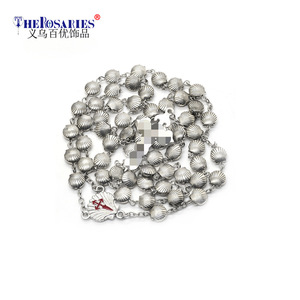 Collier Chapelet en Argent 925 avec Perles Coquillage, Bijou Unisexe pour Cérémonie Religieuse, Origine Yiwu - Product Image 1