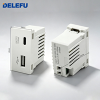 DELEFU Interruptor de Tecla de Función AC de 10W - Botón de Combinación Libre DIY - Accesorios para Enchufes de Pared para el Hogar - Envío Gratis
