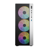 Grosir Pabrik casing PC game Full Tower dengan tekstur Panel depan dan komputer Desktop Panel samping akrilik