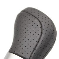 Pour BMW E46 E87 E90 E91 E92 E93 E81 F20 F30, poignée de levier de vitesses en cuir ergonomique cousue à la main, housse en cuir noir, 5/6 vitesses