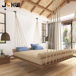 Silla Colgante de Lujo para Exteriores, <span class=keywords><strong>Hamaca</strong></span> de Teca para Patio, Muebles de Balcón para Villa, Silla Colgante Personalizada, Tumbona de <span class=keywords><strong>Madera</strong></span> para Jardín - Product Image 5